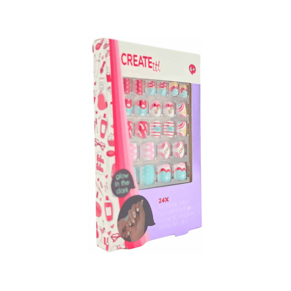 Create It! Beauty Plaknagels Glow In The Dark Assortiment