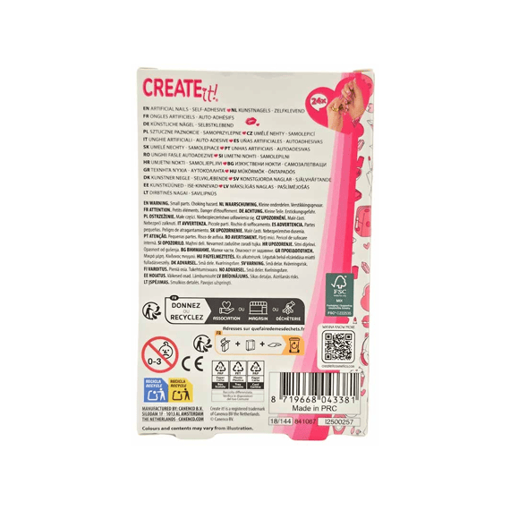 Create It! Beauty Plaknagels Glow In The Dark Assortiment