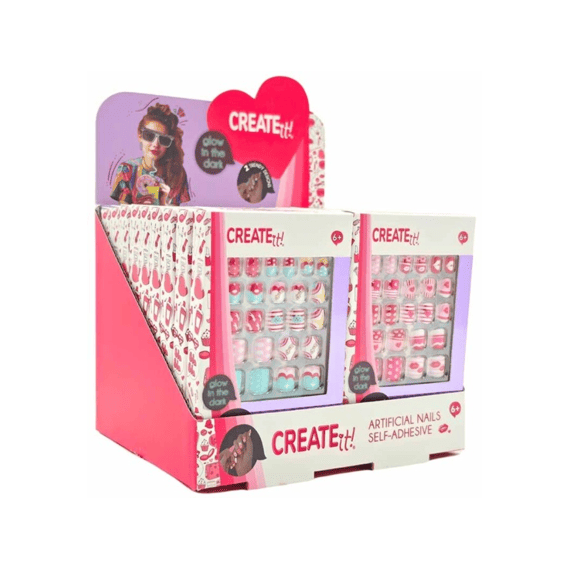 Create It! Beauty Plaknagels Glow In The Dark Assortiment