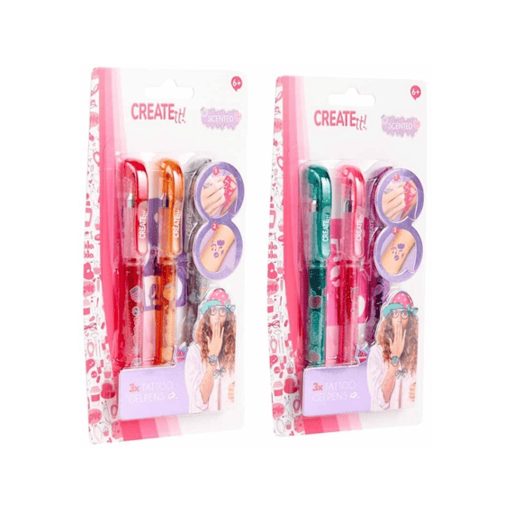 Create It! Beauty Tattoo Gelpen Met Geur Assortiment
