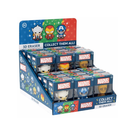 Marvel 3d Gom Assortiment