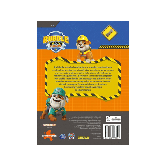 Vriendenboek Rubble & Crew