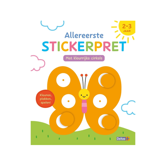 Allereerste Stickerpret Met Kleurrijke Cirkels 2-3 Jaar