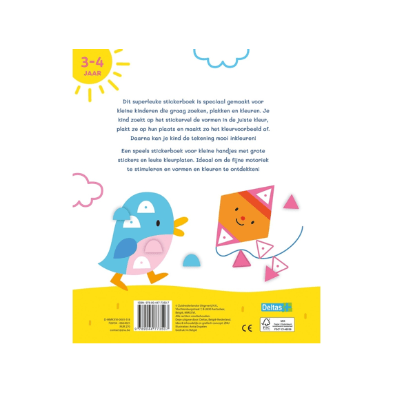 Eerste Stickerpret Met Eenvoudige Vormen 3-4 Jaar