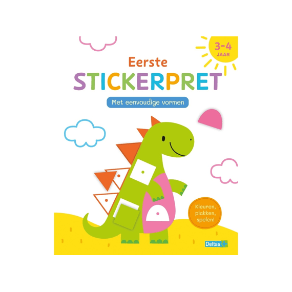 Eerste Stickerpret Met Eenvoudige Vormen 3-4 Jaar