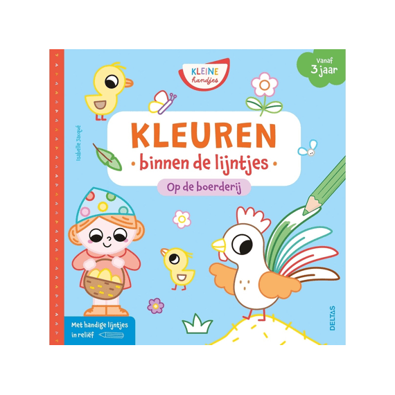 Kleuren Binnen De Lijntjes Kleine Handjes Op De Boerderij