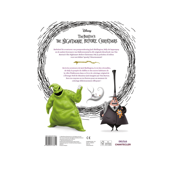 Kleurboek Disneys Coloring Tim Burtons The Nightmare Before Christmas