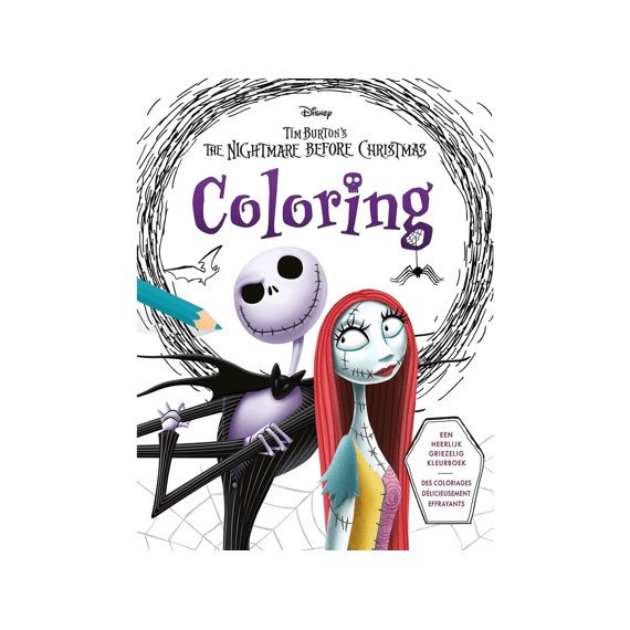 Kleurboek Disneys Coloring Tim Burtons The Nightmare Before Christmas