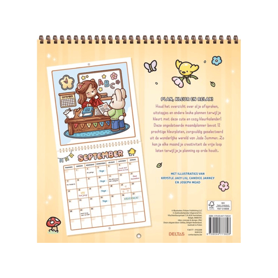 Kalender Om In Te Kleuren Cute & Cozy