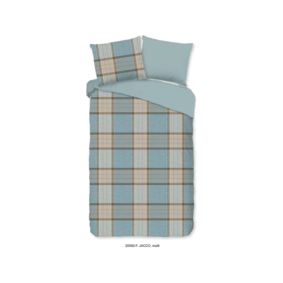 Good Morning Dekbedovertrek Flanel Multi 140x220 + 1* 60x70 Cm