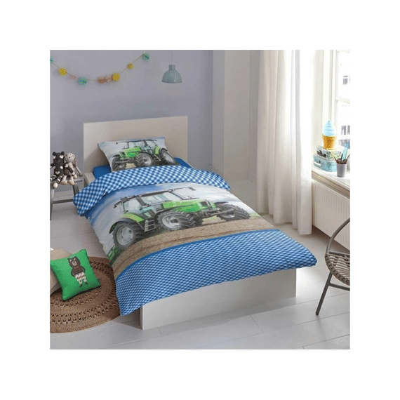 Good Morning Dekbedovertrek Flanel Multi 140x220 + 1* 60x70 Cm