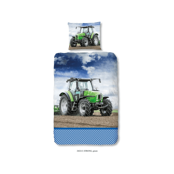 Good Morning Dekbedovertrek Flanel Multi 140x220 + 1* 60x70 Cm