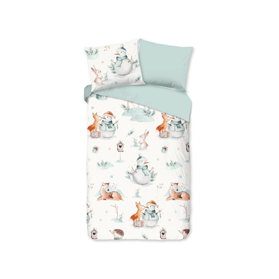 Good Morning Dekbedovertrek Flanel Multi 140x220 + 1* 60x70 Cm