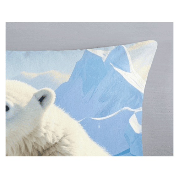 Good Morning Dekbedovertrek Flanel Blauw 140x220 + 1* 60x70 Cm