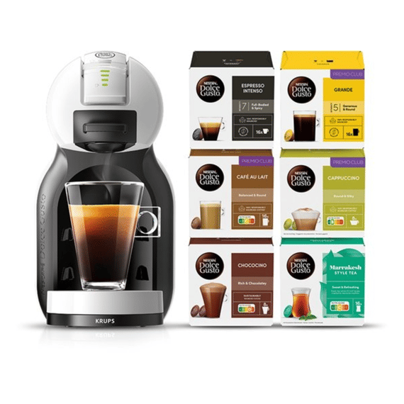 Krups Yy5999fd Dolce Gusto Bundle Mini Me 2 + 96 Capsules