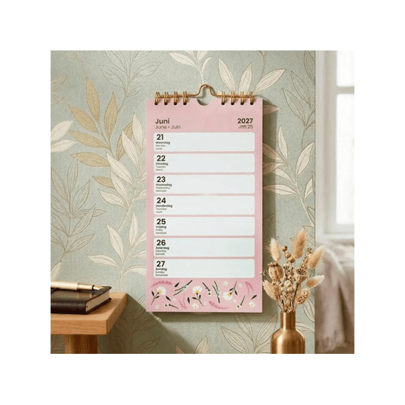 Paperclip Weekkalender Wire-o Bloom 2