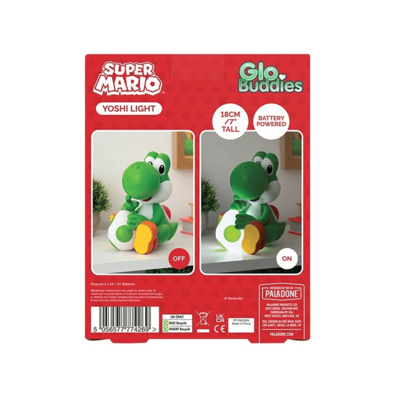 Super Mario Lamp Globuddie Yoshi 15cm