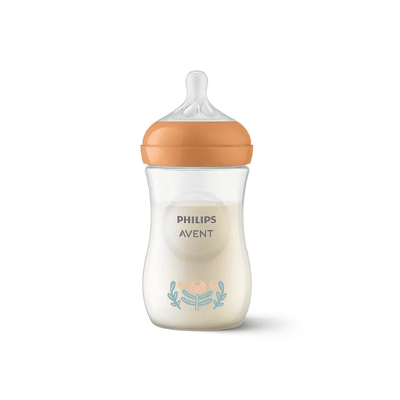 Avent Natural 3.0 Zuigfles 260 Ml Oranje Ring