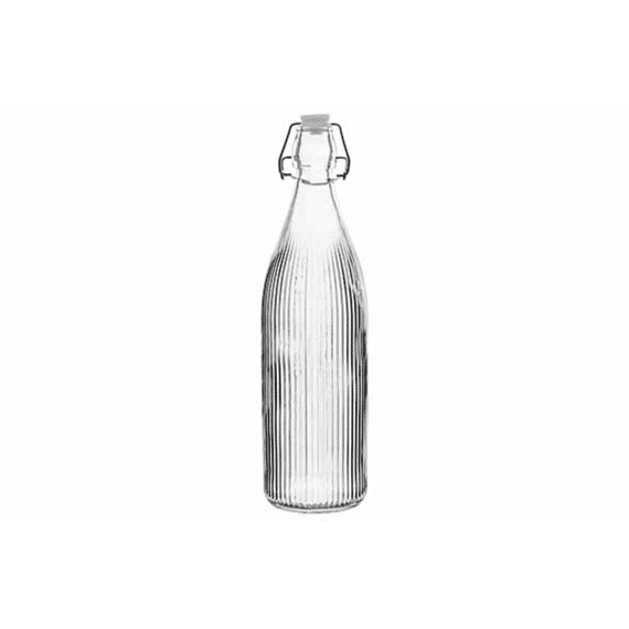 Cosy & Trendy Melkfles 1000ml Glas Gestreept