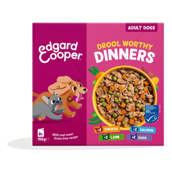 Edgard & Cooper Hond Adult Stew Pouch MP - 8x150 gram