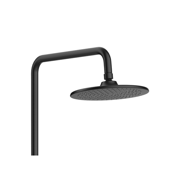 Aloni Optima Rondo Regendoucheset - Thermostatisch - Opbouw - Mat Zwart