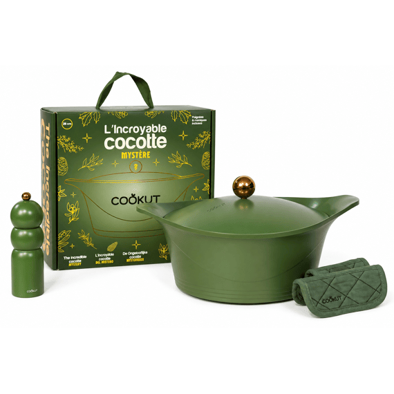 Cookut Lincroyable The Mystery Cocotte Kookpot 28cm Cadeauset Groen