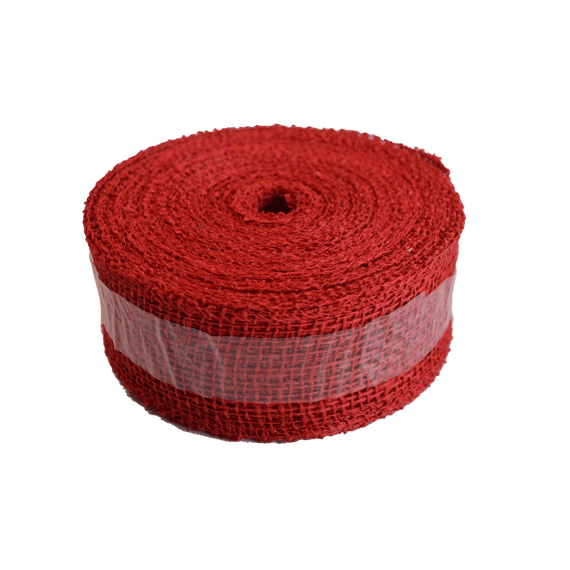 Jute Band L20 M X Br5 Cm Rood