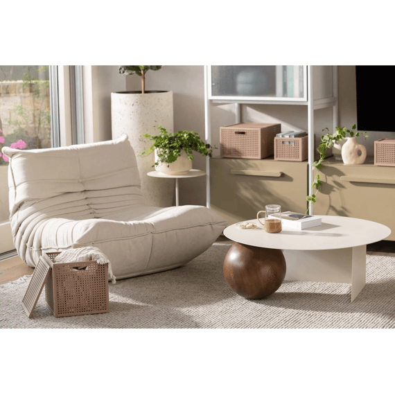 Curver Kaya Opbergmand Cube 19l Warm Taupe 280x280x280mm
