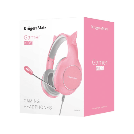 Kruger & Matz Km0658 Gaming Hoofdtelefoon Kids Roze