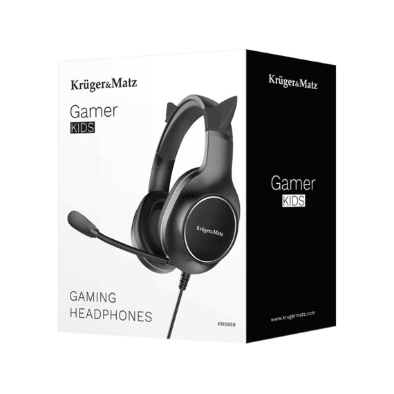 Kruger & Matz Km0659 Gaming Hoofdtelefoon Kids Zwart