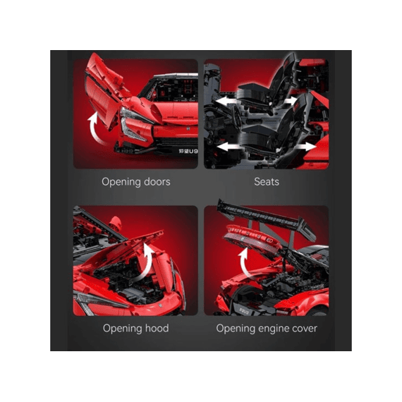 Cada Master Series Bouwset 3671 Stuks R/c Yangwang U9 1:8
