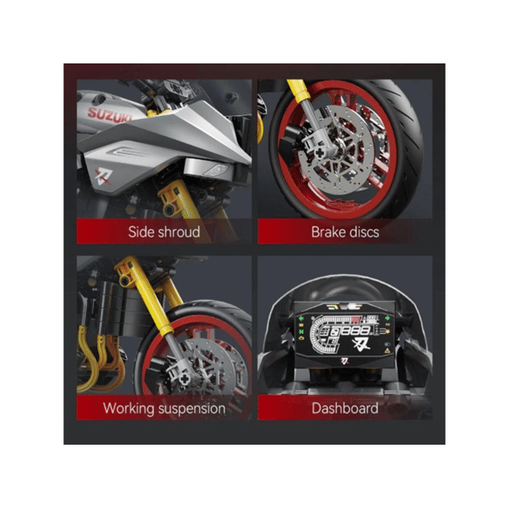 Cada Car Series Bouwset 1104 Stuks Suzuki Katana 2022 1:8