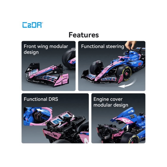 Cada Car Series Bouwset 2173 Stuks Bwt Alpine F1 1:8