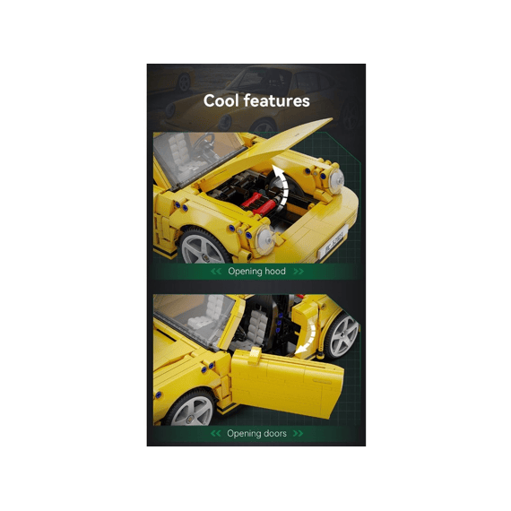 Cada Car Series Bouwset 1515 Stuks Ruf Ctr 2017 Yellowbird 1:12