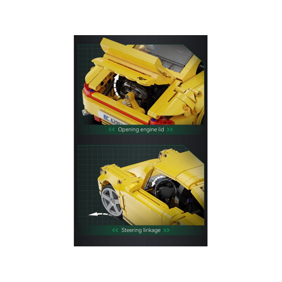 Cada Car Series Bouwset 1515 Stuks Ruf Ctr 2017 Yellowbird 1:12