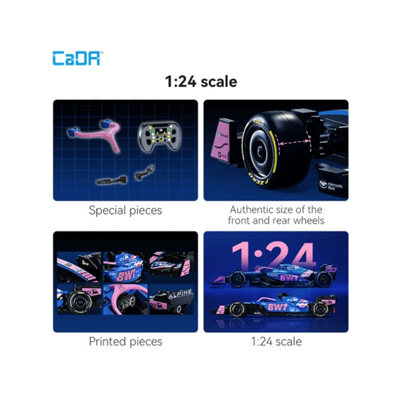 Cada Car Series Bouwset 300 Stuks Bwt Alpine F1 1:24