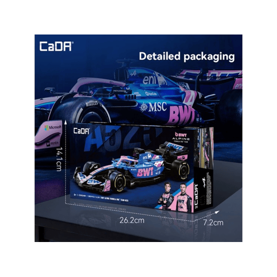 Cada Car Series Bouwset 300 Stuks Bwt Alpine F1 1:24