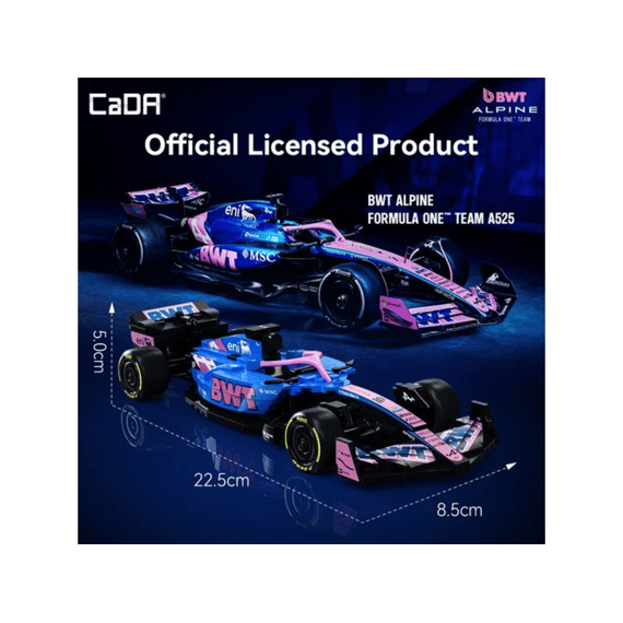 Cada Car Series Bouwset 300 Stuks Bwt Alpine F1 1:24