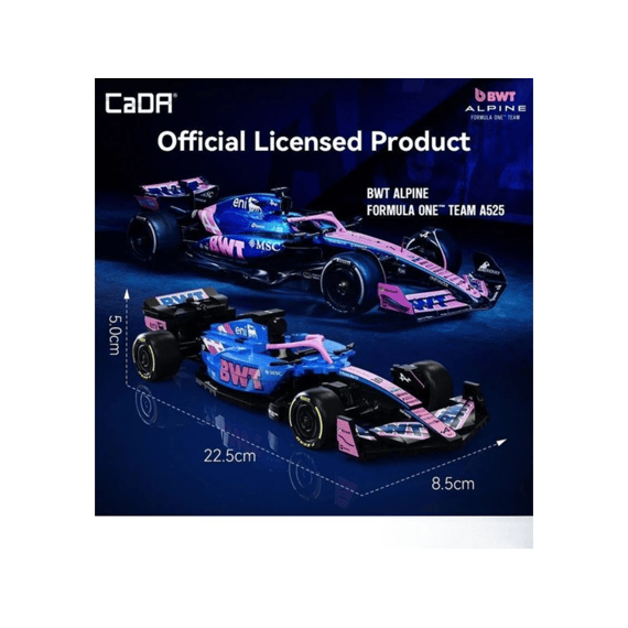 Cada Car Series Bouwset 300 Stuks Bwt Alpine F1 1:24