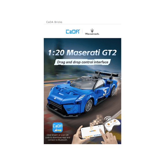 Cada Car Series Bouwset 320 Stuks Smart Chassis Maserati Gt2 1:20