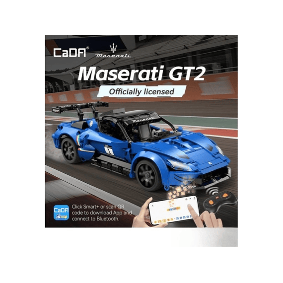 Cada Car Series Bouwset 549 Stuks Sportscar Chassis Maserati Gt2 1:14