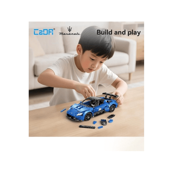 Cada Car Series Bouwset 549 Stuks Sportscar Chassis Maserati Gt2 1:14