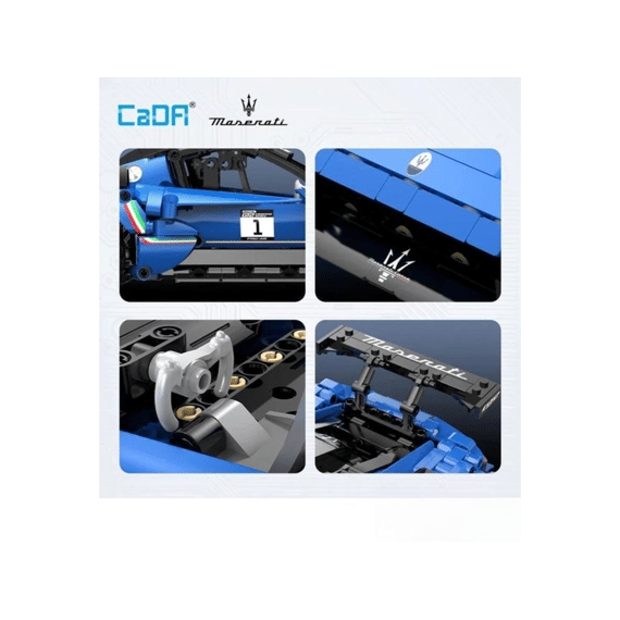 Cada Car Series Bouwset 549 Stuks Sportscar Chassis Maserati Gt2 1:14