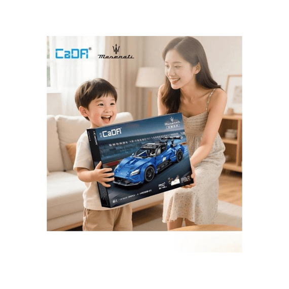 Cada Car Series Bouwset 549 Stuks Sportscar Chassis Maserati Gt2 1:14