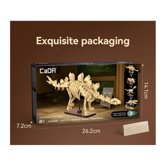 Cada Creative Series Bouwset 256 Stuks Dinosaurus Fossiel Velociraptor