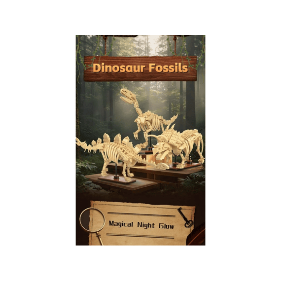 Cada Creative Series Bouwset 256 Stuks Dinosaurus Fossiel Velociraptor
