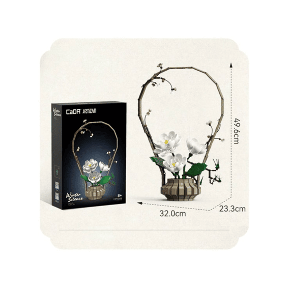 Cada Flower Series Bouwset 990 Stuks Winter Silence