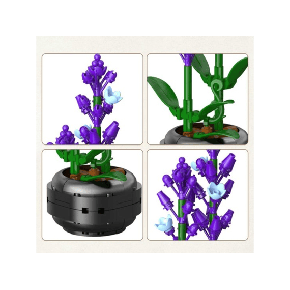 Cada Flower Series Bouwset 205 Stuks Lavendel In Pot