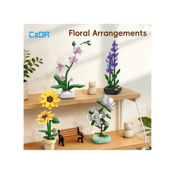Cada Flower Series Bouwset 205 Stuks Lavendel In Pot