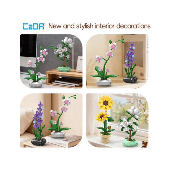 Cada Flower Series Bouwset 205 Stuks Lavendel In Pot
